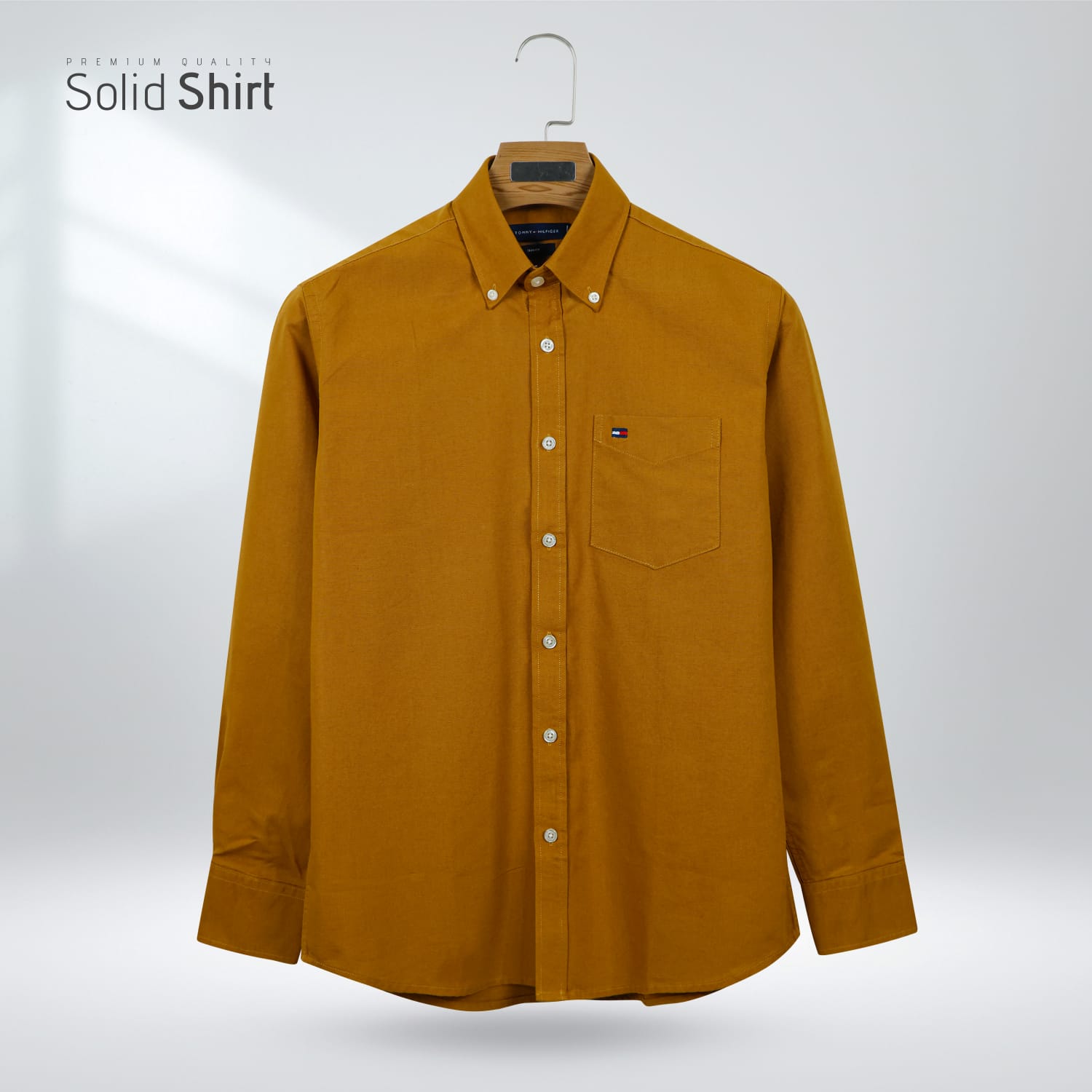 Premium Oxford Cotton Slim Fit Shirt |Mustard Yellow